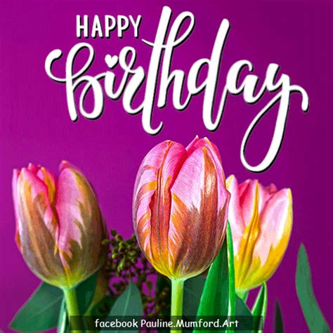 Say Happy Birthday With Tulips. Free Flowers eCards, Greeting Cards ...