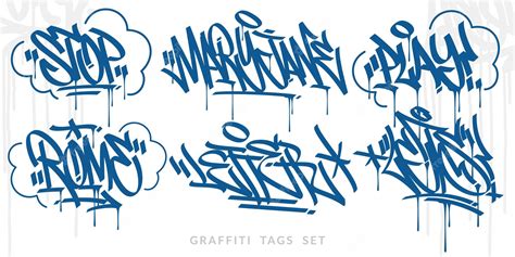 Premium Vector | Abstract blue handwritten hip hop urban street art ...