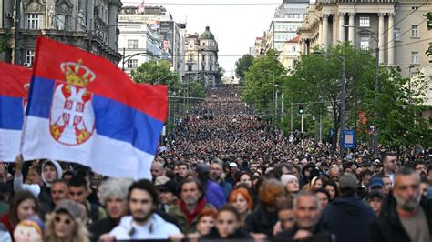 Serbia shootings: Protesters call for more than disarmament to end violence after gun massacres ...