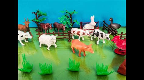 animals farm toys for kids لعبة حيوانات المزرعة الحقيقية اجمل العاب بنات و اولاد - YouTube