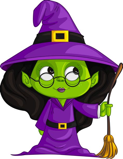 Download Purple Witch Png Clipart Image - Halloween Clipart Witch Png Transparent Png (#1707287 ...