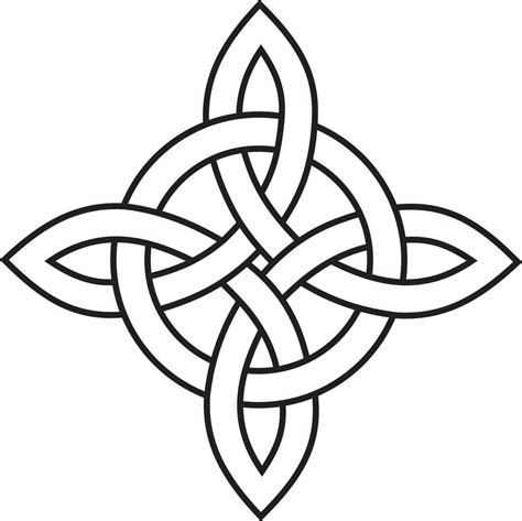 Medieval Celtic knot tattoo. Celtic, Irish knots ornament. Celtic ...