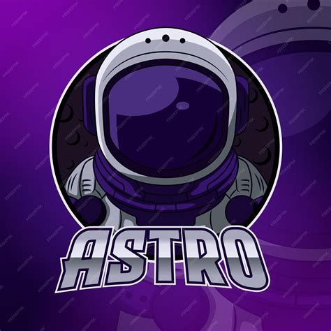 Premium Vector | Astro gaming mascot logo design