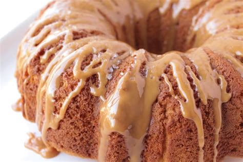 BEST Salted Caramel Bundt Cake - Simply Bakings