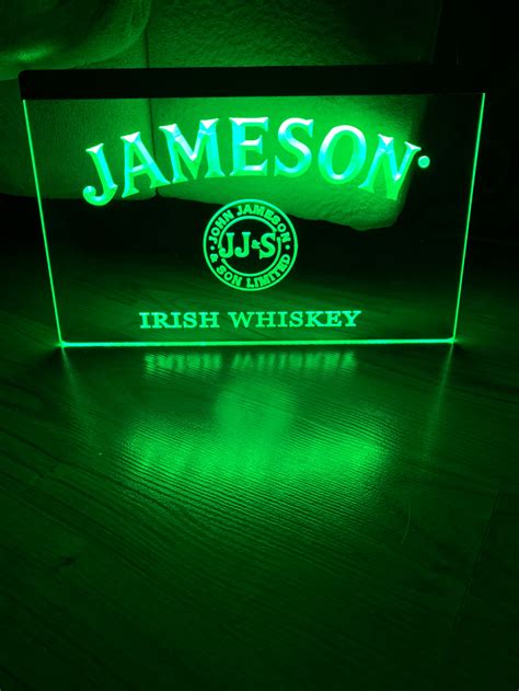 Jameson LED Neon Green Light Sign | Etsy