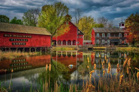 Old Mill Pond Village - Granby, Ct. Photograph by Joann Vitali - Fine Art America