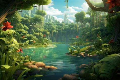 Tropical forest landscape outdoors nature. | Premium Photo Illustration - rawpixel