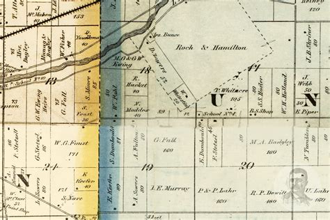 Vintage Huntington County Map 1866 Old Map of Huntington | Etsy