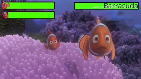 Finding Nemo (2003) Barracuda attack with healthbars - YouTube