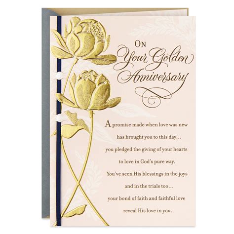 Rich Blessings Religious 50th Anniversary Card - Greeting Cards - Hallmark