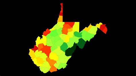 West Virginia Population Density - AtlasBig.com