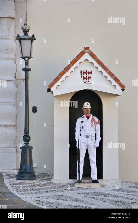 Guard at Royal Palace in Monaco Stock Photo - Alamy