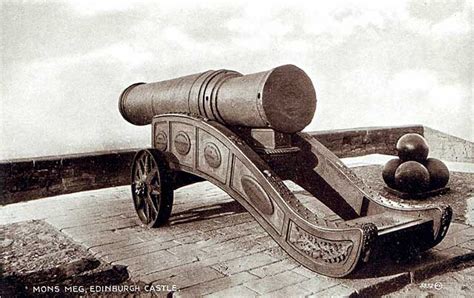 Valentine Postcard - Mons Meg, the C15 siege gun at Edinburgh Castle