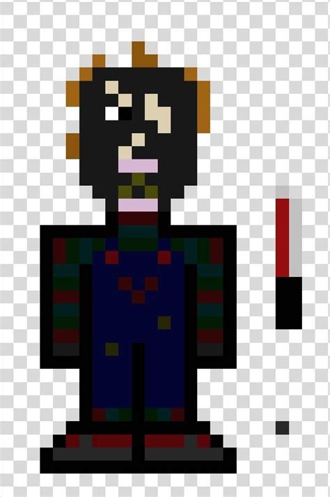 Charred chucky pixel art by swanetheantimater on DeviantArt