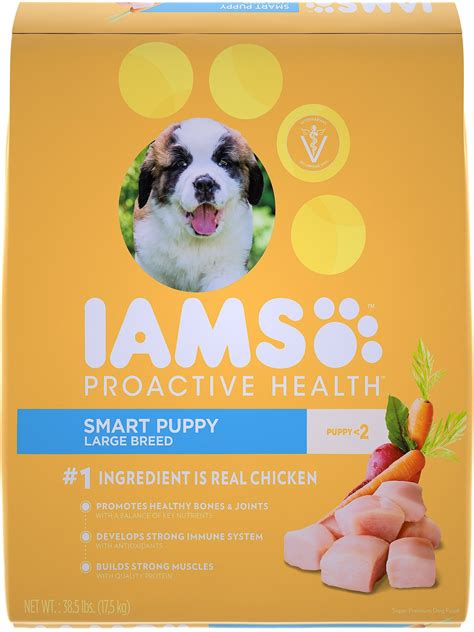 Iams ProActive Health Smart Puppy Large Breed Dry Dog Food, 38.5-lb bag - Chewy.com