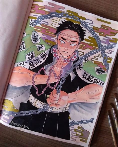 Hi! This is my Gyomei Himejima fanart! Hope you like! : KimetsuNoYaiba