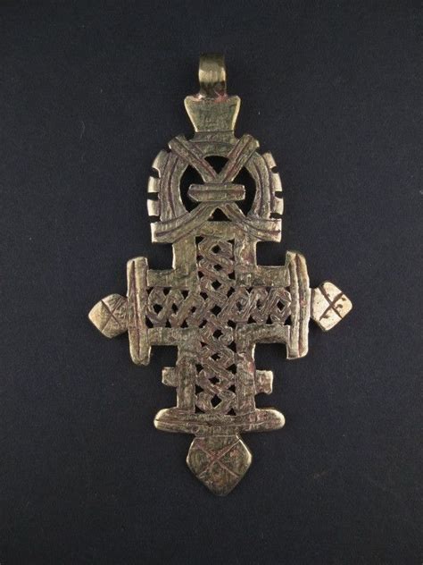 Ethiopian Coptic Cross Pendant (Large) | Cross pendant, Coptic cross, Pendant