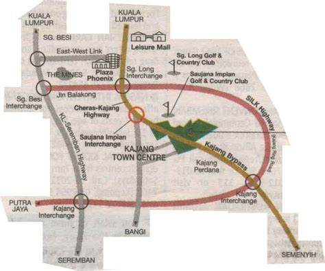 Kajang, City map, Street map, direction map, location map, road map