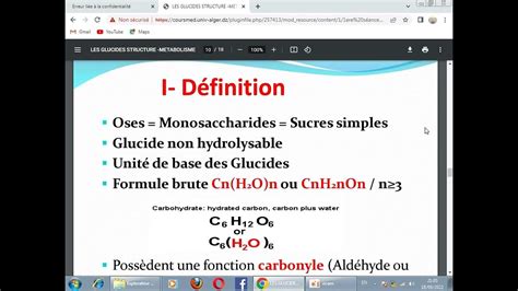 glucides structure 1 - YouTube