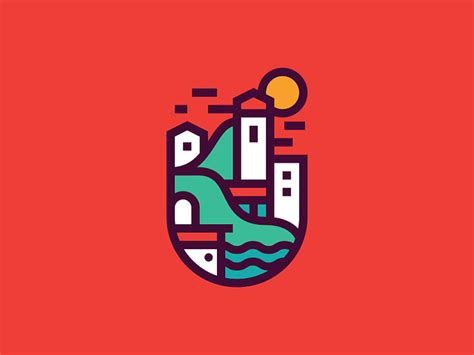 City by the Sea by Justin Pervorse on Dribbble