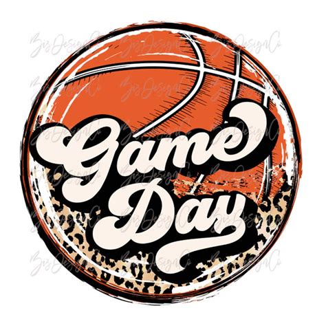 Retro Basketball Game Day is the Best Day Png, Leopard Sublimation Designs Downloads Basketball ...