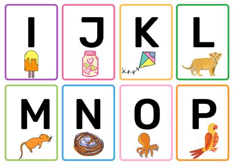 Alphabet Flash Cards Free Printable These Simple Uppercase Alphabet Cards With Large, Clear ...