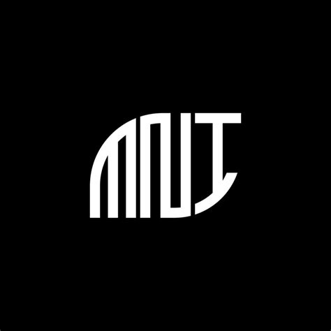 MNI letter logo design on black background. MNI creative initials letter logo concept. MNI ...