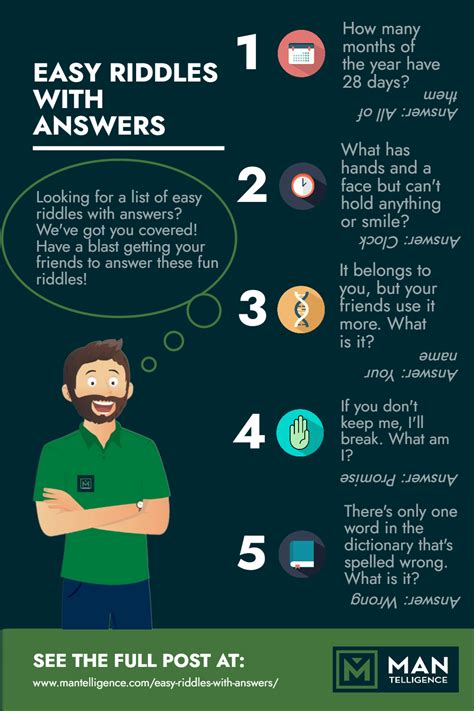 29 Easy Riddles With Answers - See A Really Fun List of Questions