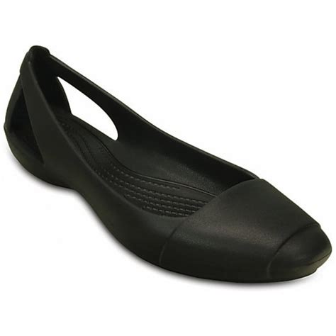 Crocs Crocs Sienna Black / Black (UX7) 202811-001 Ladies Flat Shoes ...