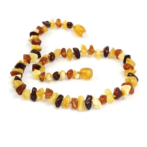 Baltic Amber Teething Necklace – Chip Multi