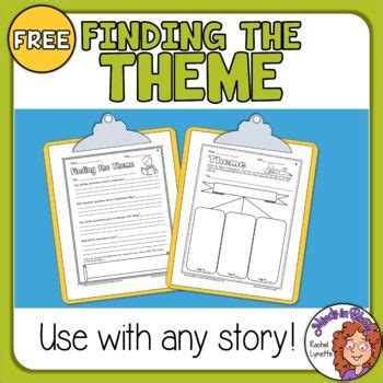 Theme Freebie! Graphic Organizer, Anchor Chart, & Worksheet - No Prep Activities