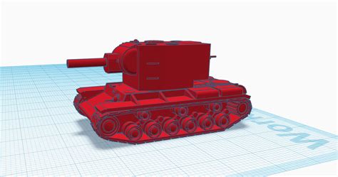 KV-2 Tank (full) by Martin Míča | Download free STL model | Printables.com