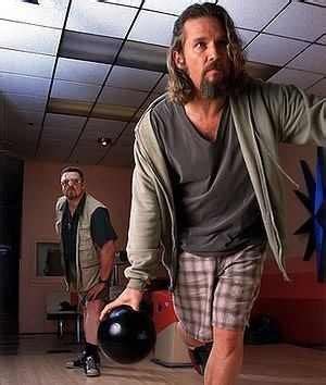 Very rare promo shot of the Dude bowling! : lebowski