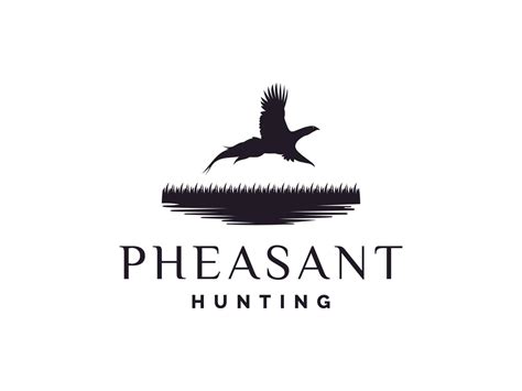 Beauty Flying Pheasant Silhouette Logo design. Usable for Business and ...