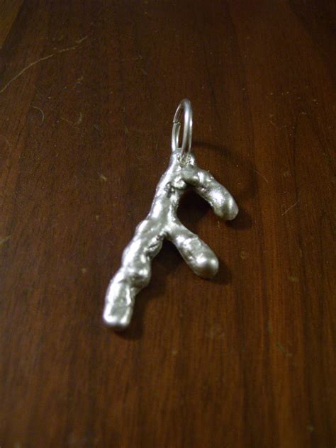 Fine Silver Ansuz Rune by creativeetching on DeviantArt