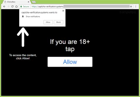 How to Remove Captcha-verification.systems - CompuTips