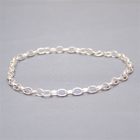 Sterling Silver Plain Ankle Bracelet - Wilde Ones London