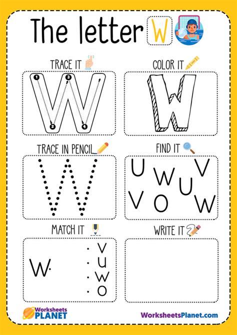 Letter W Worksheet