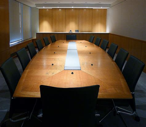 Shorenstein Boat Shaped Boardroom Table | Paul Downs Cabinetmakers