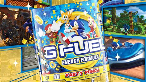 G FUEL Announces Sonic-Inspired “Party Punch” Flavored Energy Drink – NintendoSoup