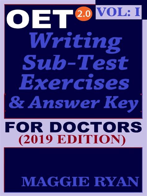 OET Writing (With 10 Sample Letters) For Doctors by Maggie Ryan Updated OET 2.0, Book VOL. 1 ...