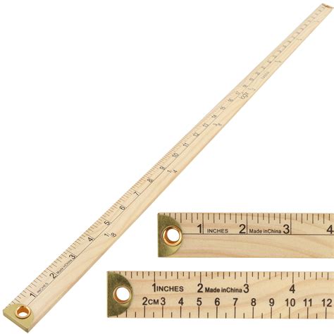 Logix Natural Wood, Fabric 36 inch Yardstick, Measuring Tool - Walmart.com