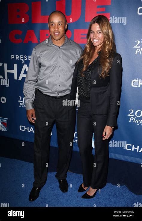 John Starks Kelly Bensimon Blue Carpet presented by Chase for opening night of 2012 NHL Playoffs ...