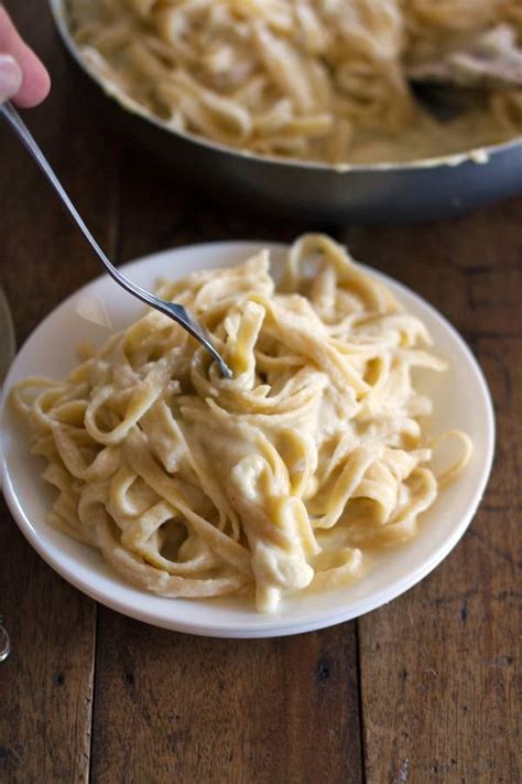 Healthy Fettuccine Alfredo Recipe - Pinch of Yum