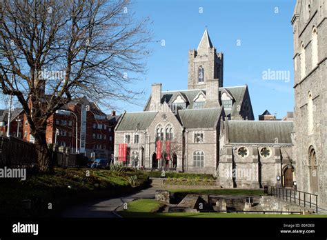 The Dublinia and Viking World Museum Building the former Synod Seen Stock Photo, Royalty Free ...