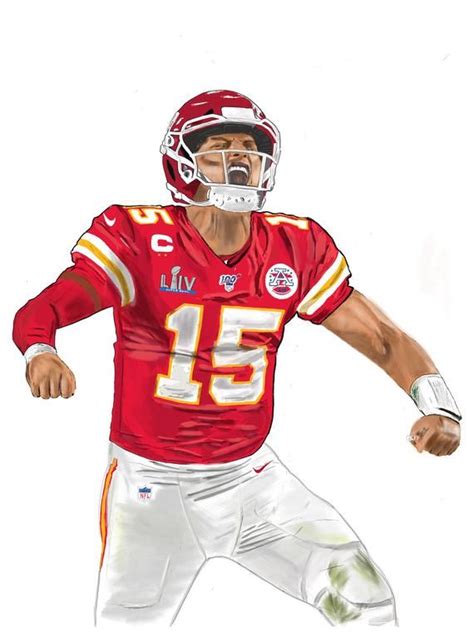 Patrick Mahomes Poster - Kansas City Chiefs -Wall Art, Man Cave ...