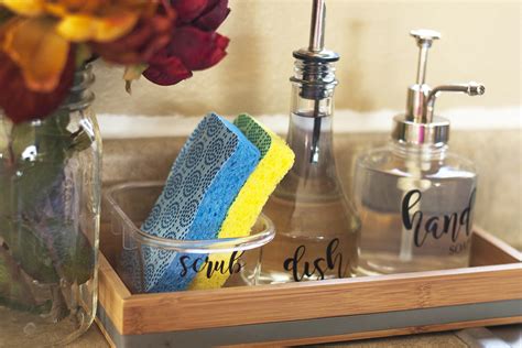 Making Cleanup Fast With An Organized Kitchen Sink & DIY Soap Dispenser