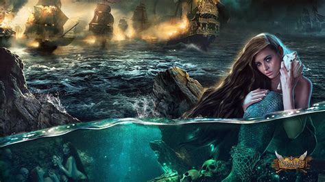 Pirates Of The Caribbean Wallpaper Mermaids