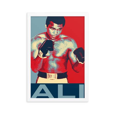 Muhammad Ali Poster Framed Print Muhammed Ali Poster Retro - Etsy