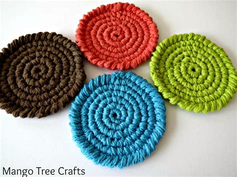 Mango Tree Crafts: Free Crochet Coasters Pattern